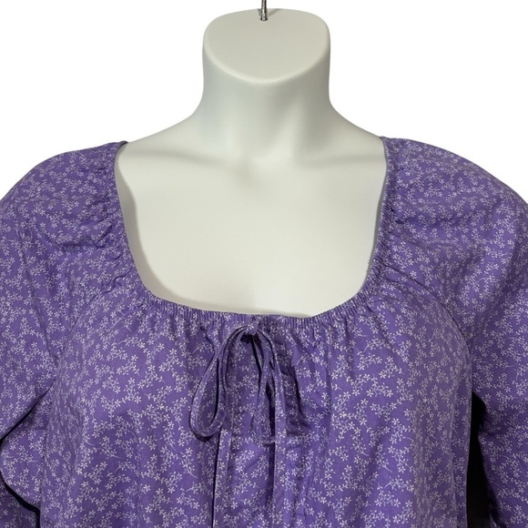 No Boundaries, Plus Size Purple Floral Cutout Dress, Size 1X - Picture 3 of 10